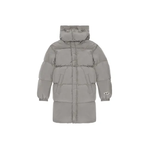 DIESEL Серый Мужской Пуховик