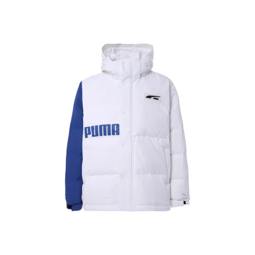 PUMA Пуховик Унисекс Синий Белый