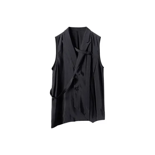 HUANXIANGZHE Черные Унисекс Жилеты