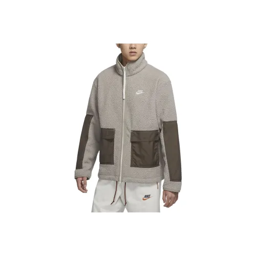 Nike Серый Мужской Бархатные Куртки