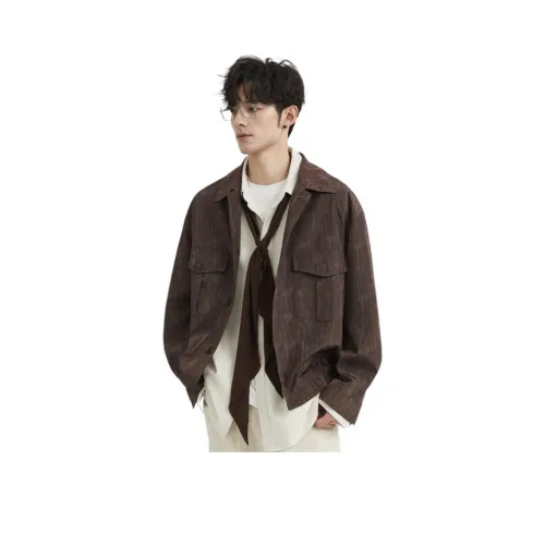 EARL JOEL Куртки Пальто Унисекс Цвет шоколадных жевательных конфет