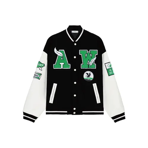 AIRWAY Черный Унисекс Бейсбольные Джерси