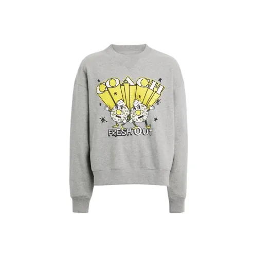 COACH FW24 Свитшот Мужской Lime Gray