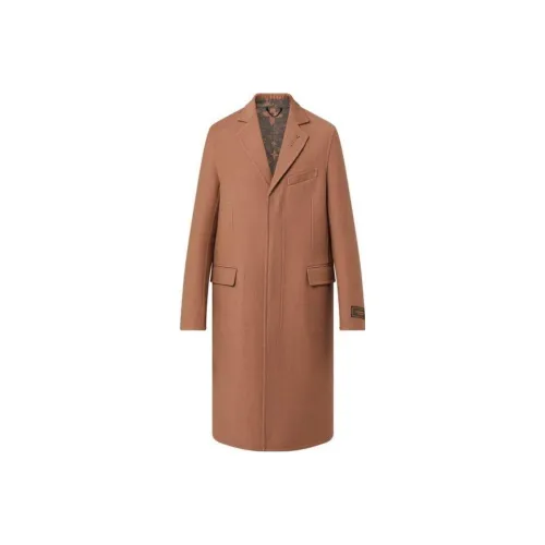 LOUIS VUITTON Lv Fall Series Пальто Мужское Коричневое