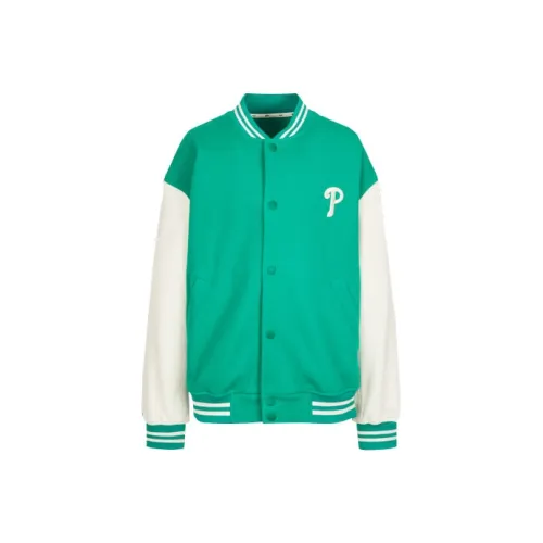 MLB x Disney Бейсбольная куртка Унисекс Синий Зеленый