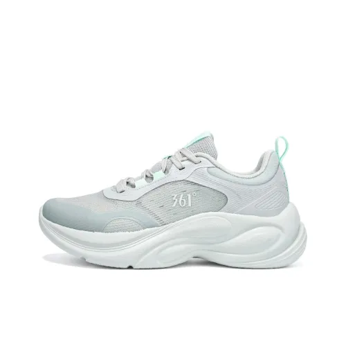 361° Амортизация Дышащий Легкий Низкий Топ Повседневные Беговые Кроссовки Женские Мятно-Серый Зеленый Яичная Скорлупа Зеленый