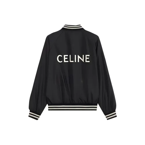 CELINE Бейсбольная куртка Мужская Черная