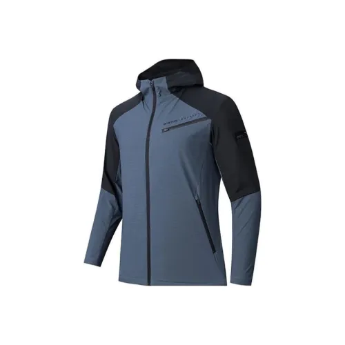 ANTA Variety Тренировки Коллекция Куртка Мужская Основной черный Кит Fin Синий