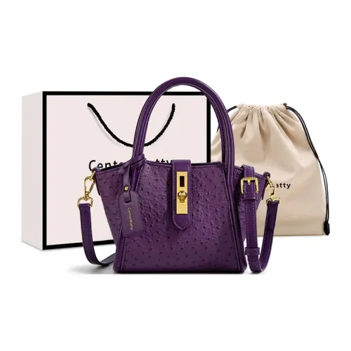 CentarlKatty Полиуретан с синтетической кожей сумка женская страус цветочный фиолетовый