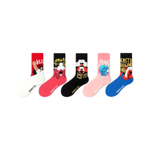 PL Носки Crew Унисекс 5 пар смешанные цвета