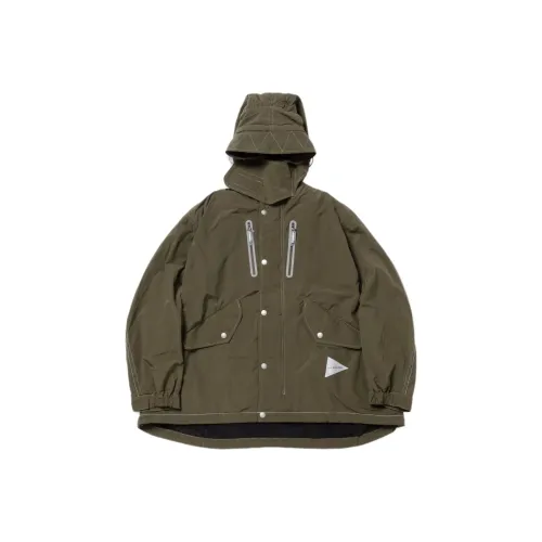 And Wander FW24 Куртки и Пальто Унисекс Хаки