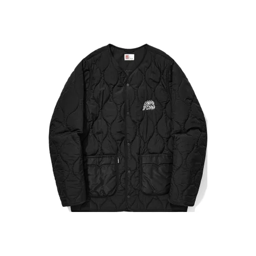 LINING Хлопковый пуховик унисекс черного цвета