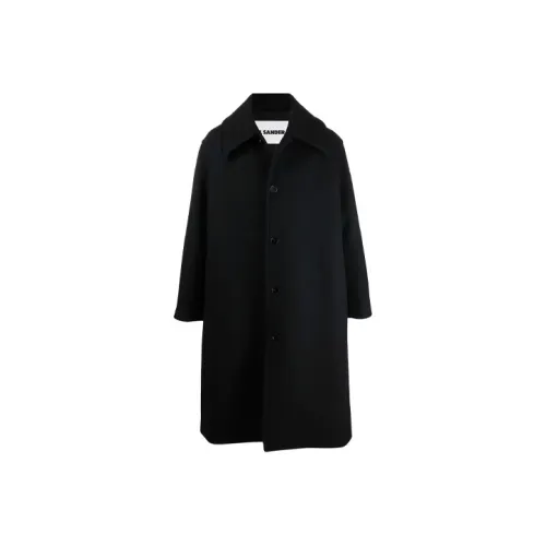 JIL SANDER Мужское черное пальто