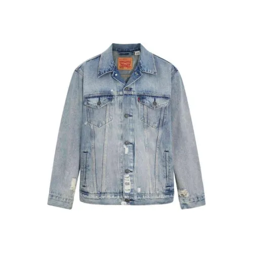Levis Blue Men's Denim Jackets Левис Синий Мужские Джинсовые Куртки