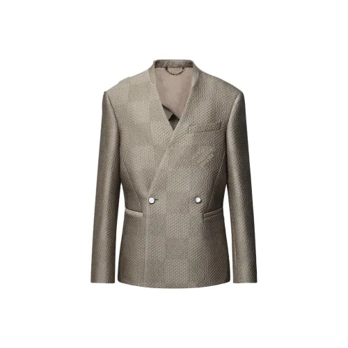 LOUIS VUITTON SS25 Бизнес-костюм Пальто Мужской Песочный