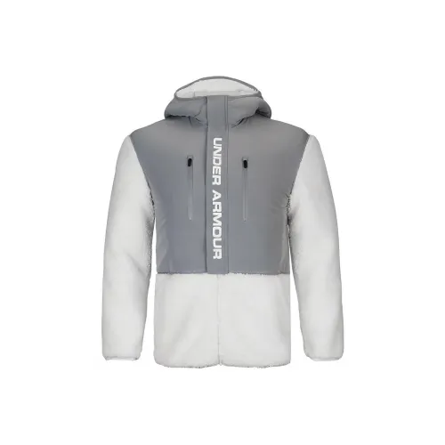 Under Armour Swacket Серый Белый Мужской Бархат Куртка