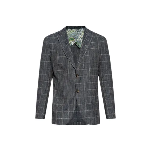ETRO Морской Синий Мужской Деловой Костюм