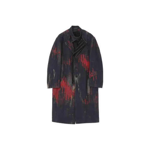 Yohji Yamamoto Черное Мужское Пальто