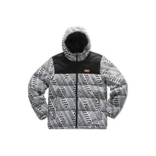 Vans OFF THE WALL Пуховик Мужской Черный Белый