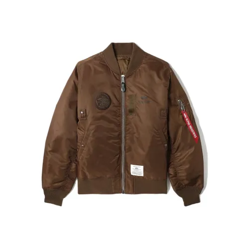 Совместный бренд с Alpha Industries Коричневый Мужской Пуховик