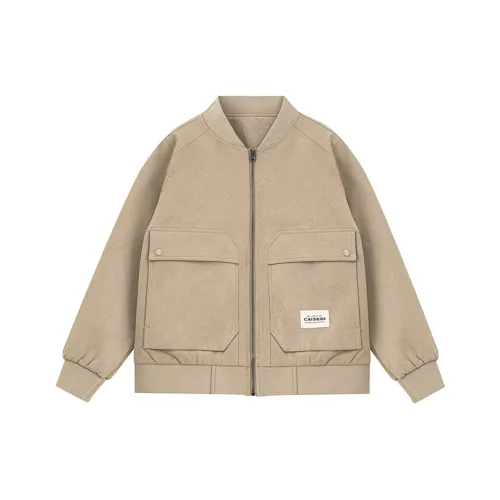 CAISEDI Куртки и Пальто Мужской Абрикос