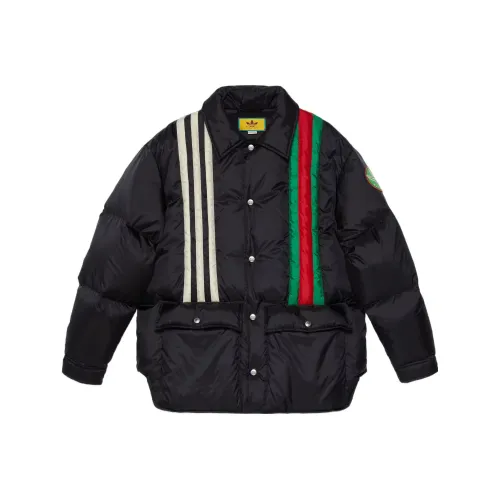GUCCI Adidas X GUCCI Co Branded Series Черный мужской пуховик