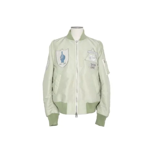 Sacai x Mark Gonzalez Коллаборация FW24 Куртки и Пальто Мужской Зеленый