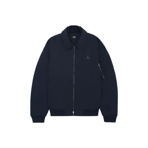 LI NING 1990 Classic Collection Глубокий синий Мужской Пуховик