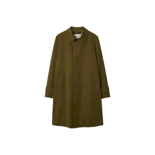 Burberry Пальто Мужское Оливково-Зеленое