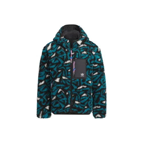 Adidas Originals Двусторонние куртки и пальто ALLOVER PRINT унисекс черный