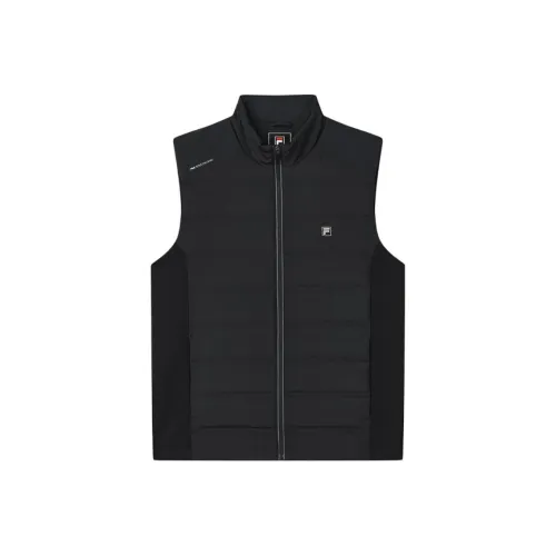 FILA Белый Жилет Мужской Глубокий Черный