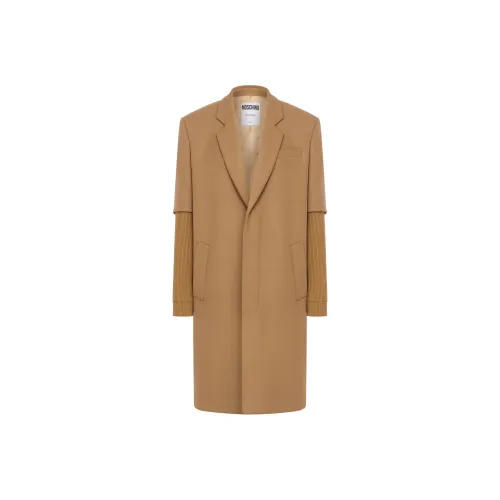 MOSCHINO Пальто Мужское Верблюжий Коричневый