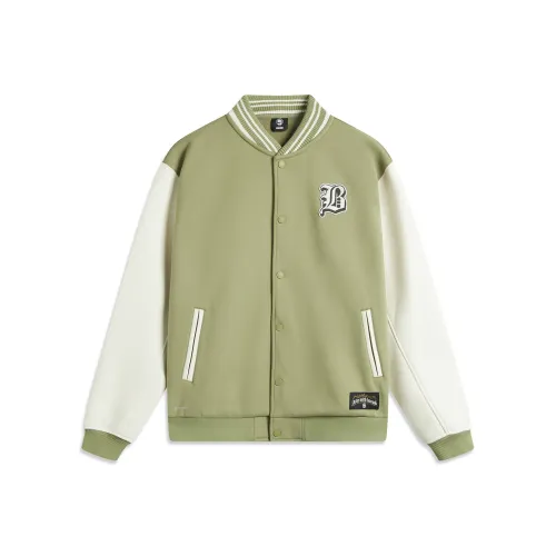 LINING Basketball Collection Куртки и Пальто Мужские Сандаловое дерево Зеленый Экрю