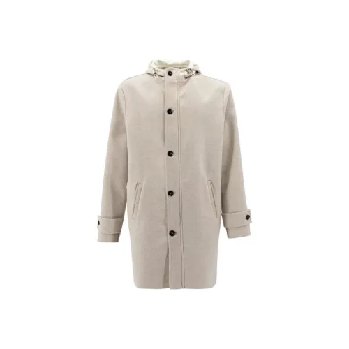KITON Бежевый Мужской Пальто