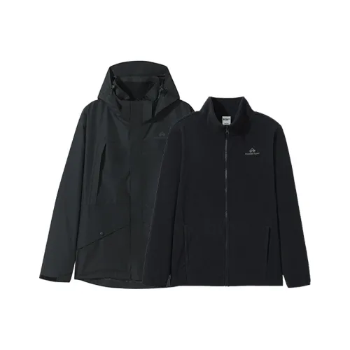 PIONEER CAMP Водонепроницаемый Ветрозащитный Дышащий и Устойчивый к истиранию 3-в-1 Твердая Оболочка Ветровка Унисекс