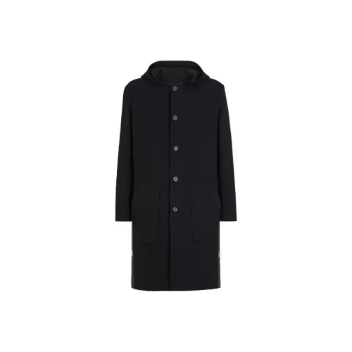 FENDI Мужское черное пальто
