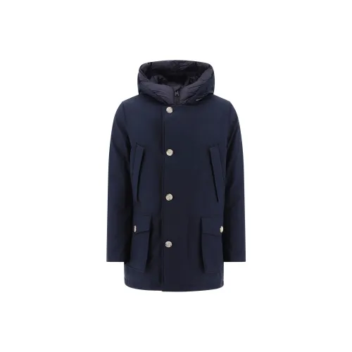 WOOLRICH Пальто Мужское Морской Синий