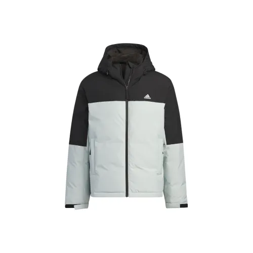 Adidas Silver Gray Men's Down Jackets Adidas Серебристо-серый Мужские Пуховики