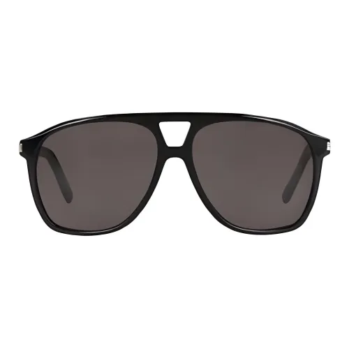 SAINT LAURENT Ацетат Нейлон Aviator Солнцезащитные очки Мужской Черный