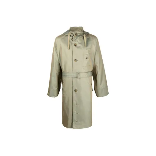 BARACUTA Зеленое Мужское Пальто