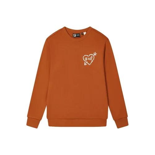 FILA x Études Толстовка Мужской Темная Глина Оранжевый