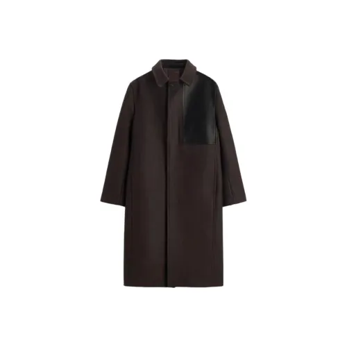 ZARA x Studio Nicholson Пальто Мужское Бордового цвета