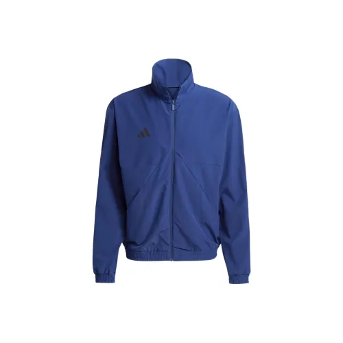 Adidas Track3 Stripes Sportswear Куртки Пальто Мужской Темно-синий Черный