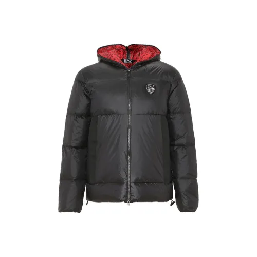 EMPORIO ARMANI EA7 Черный Мужской Пуховик