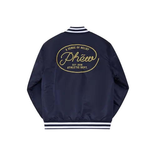 Phew Утолщенный и с флисовой подкладкой Бейсбольная куртка Весенний Осенний Унисекс