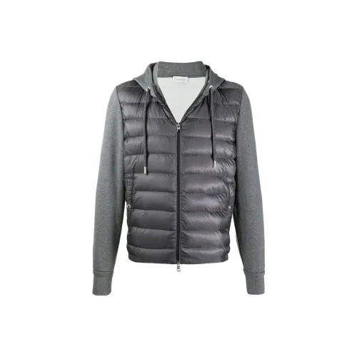 Moncler Серый Мужской Пуховик