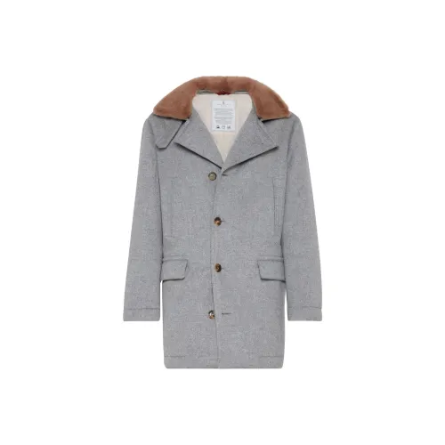 BRUNELLO CUCINELLI Пальто Мужское Серое