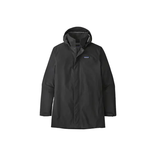 Patagonia City Storm Водонепроницаемый Ветрозащитный And Дышащий Ветровка Мужской Черный