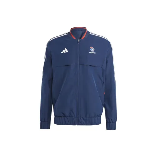 Adidas France Handball Anthem TRACK TOP Куртки Пальто Мужской Морской синий