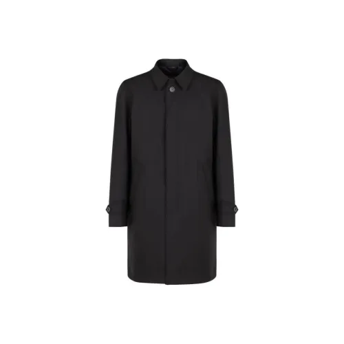 HERNO Черное Мужское Пальто